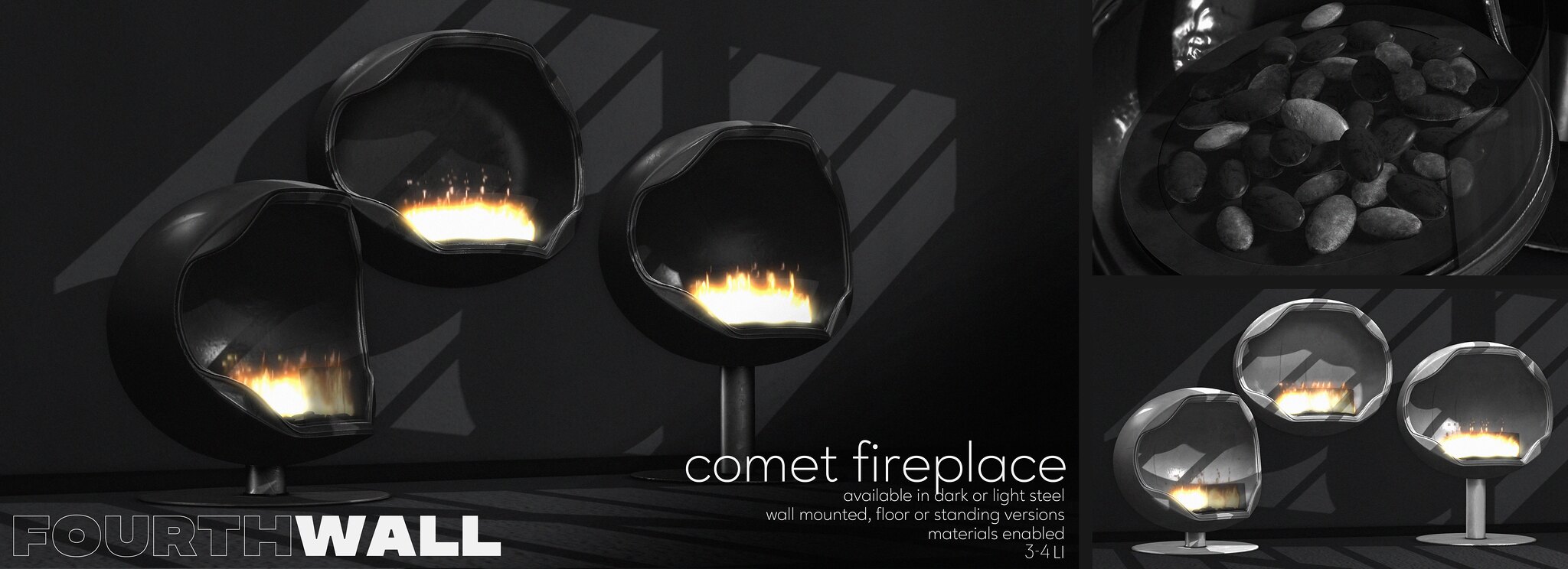 Fourth Wall – Comet Fireplace
