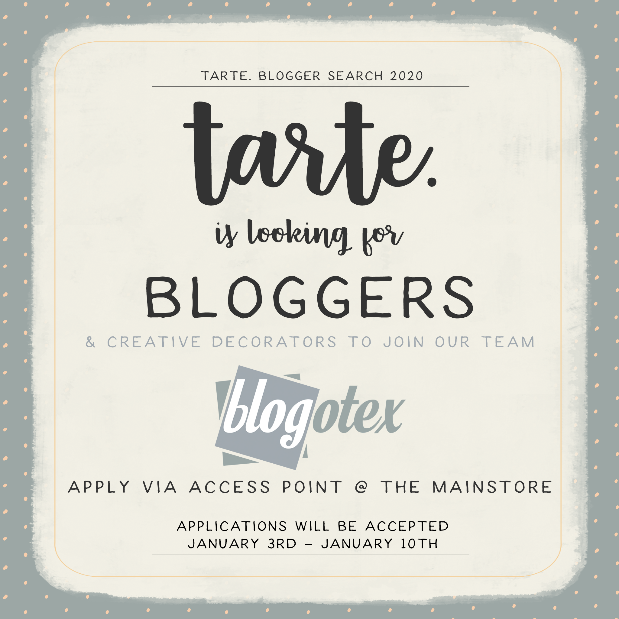 Blogger Search – Tarte