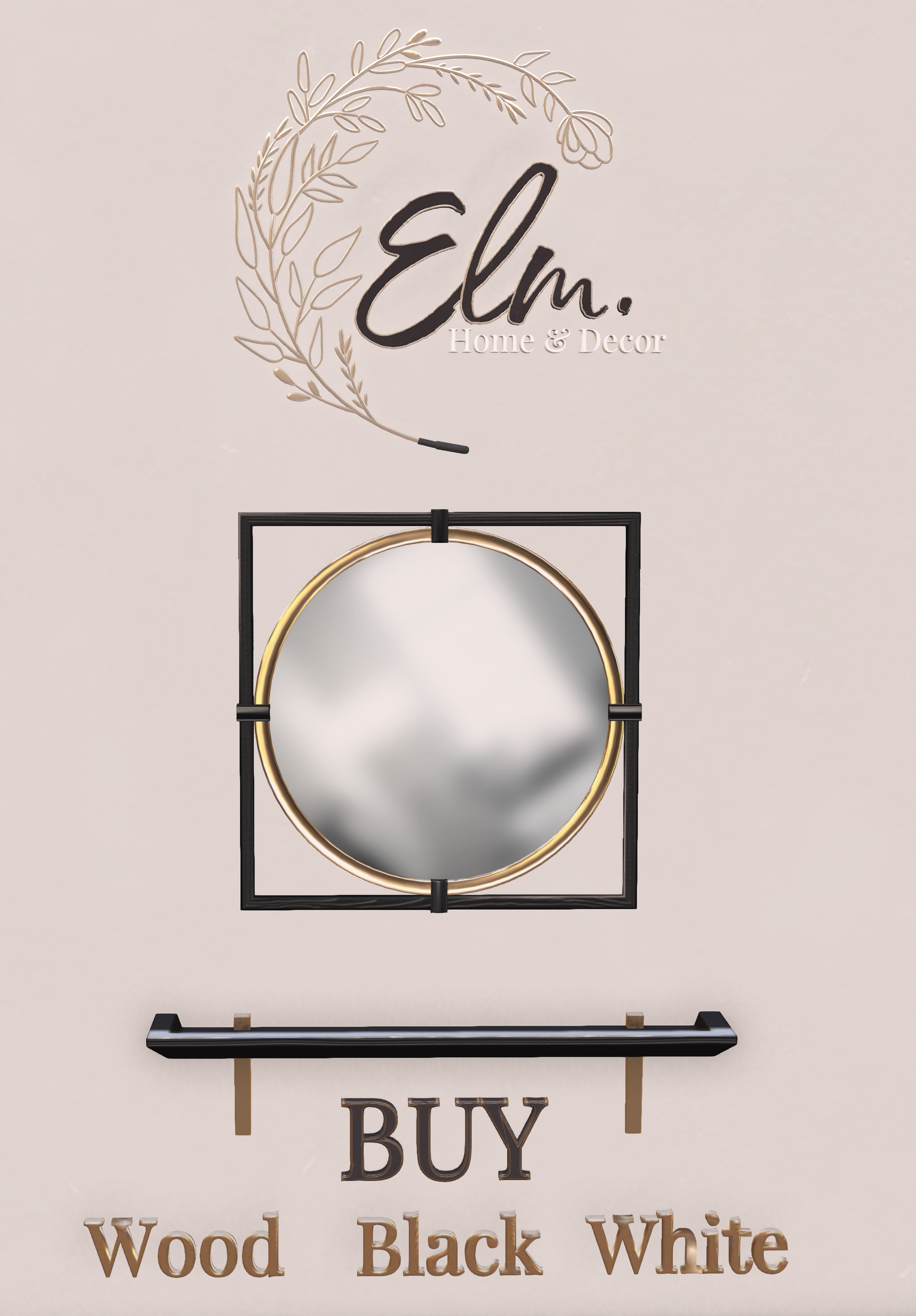Elm – Robin Mirror & Console