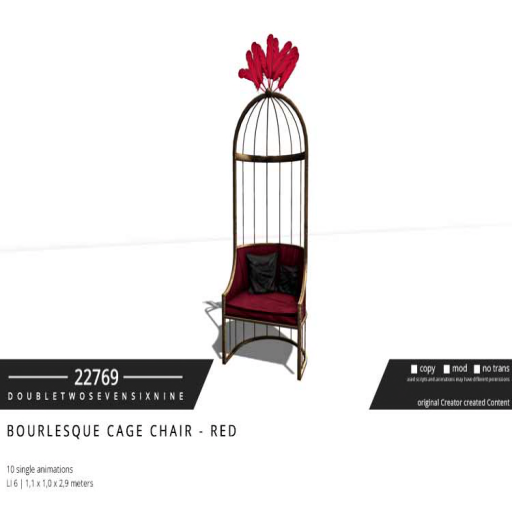 22769 – Burlesque Cage Chair