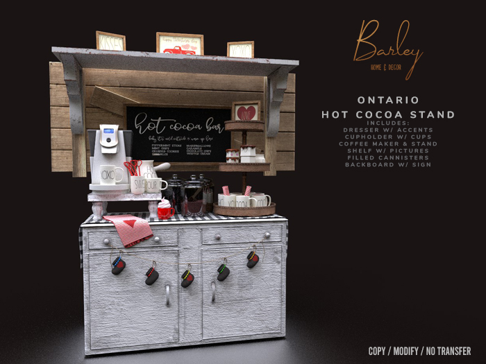 Barley – Ontario Hot Cocoa Stand Set