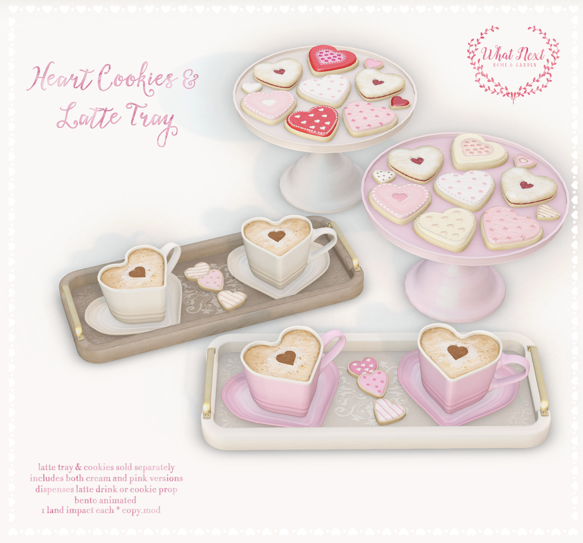 What Next – Heart Cookies and Latte Tray