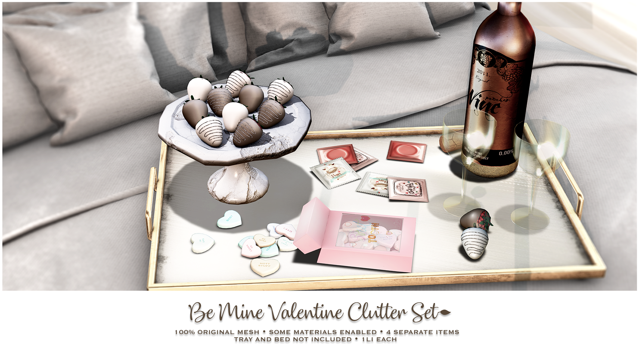 Peaches – Be Mine Valentine Clutter Set