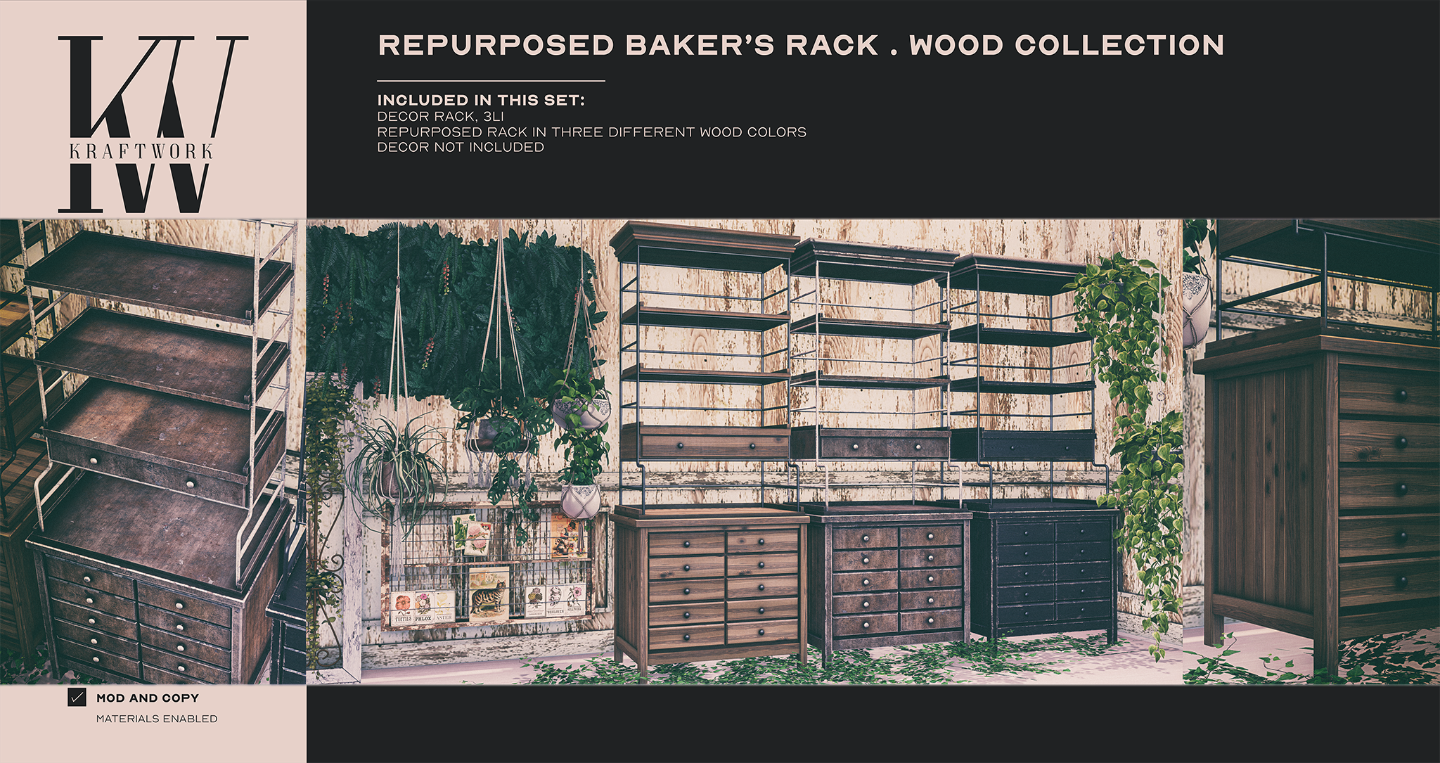 KraftWork – Repurposed Baker’s Racks