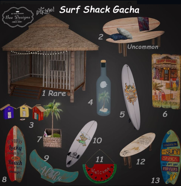 Bee Designs – Surf Shack Gacha