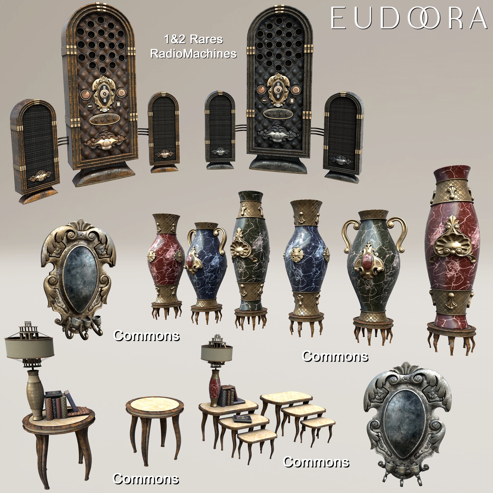 Eudora3d – Random Retro Decor Gacha