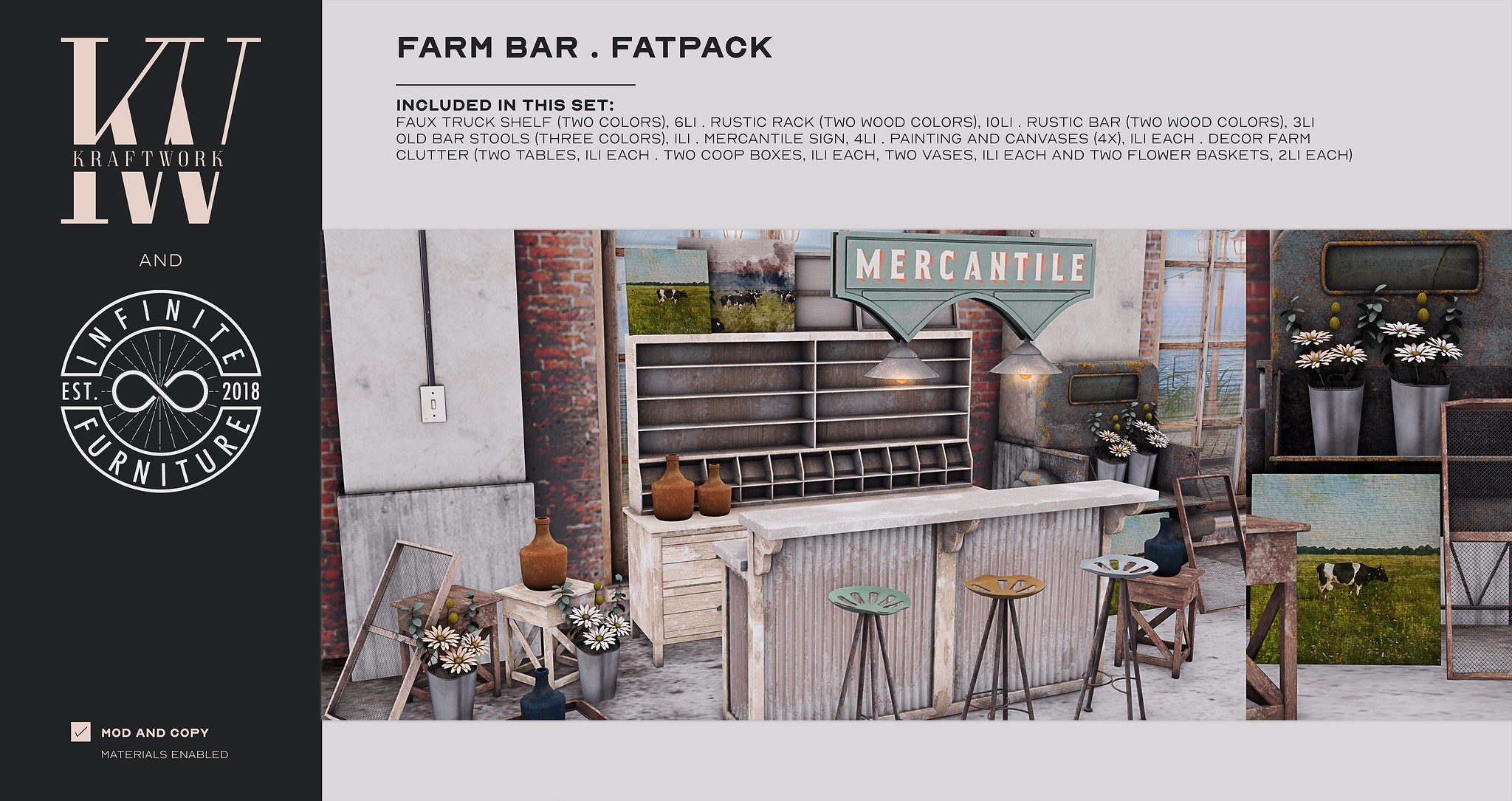 KraftWork x Infinite Furniture – Farm Bar