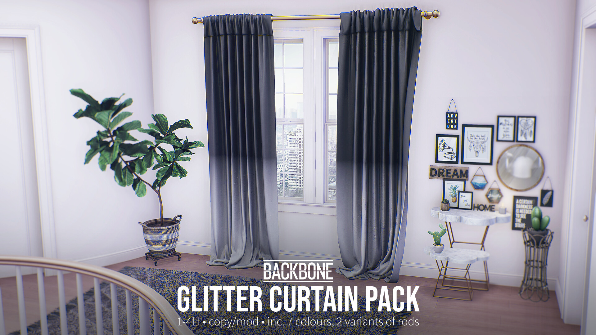 BackBone – Glitter Curtain Pack