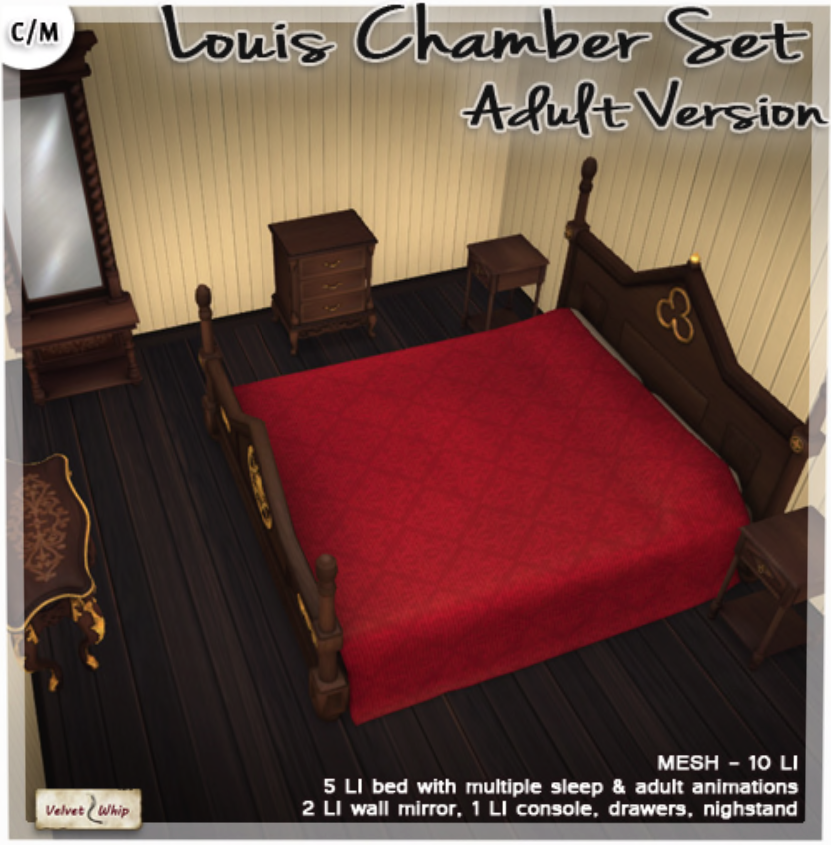 Velvet Whip – Louis Chamber & Parlor Sets
