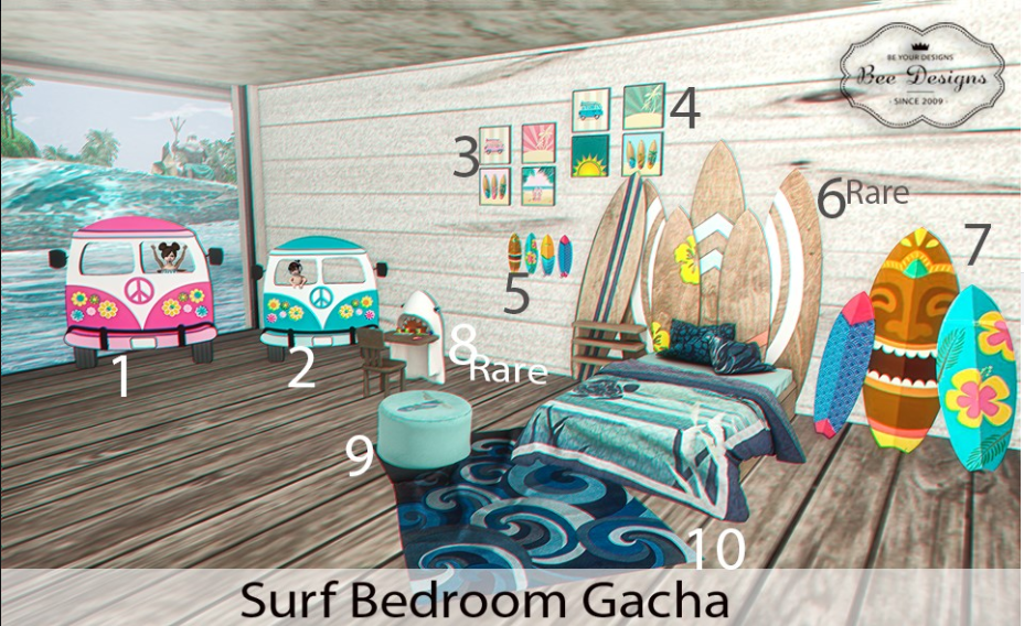 Second Life Marketplace - .:Bee Designs:. By The Ocean Gacha