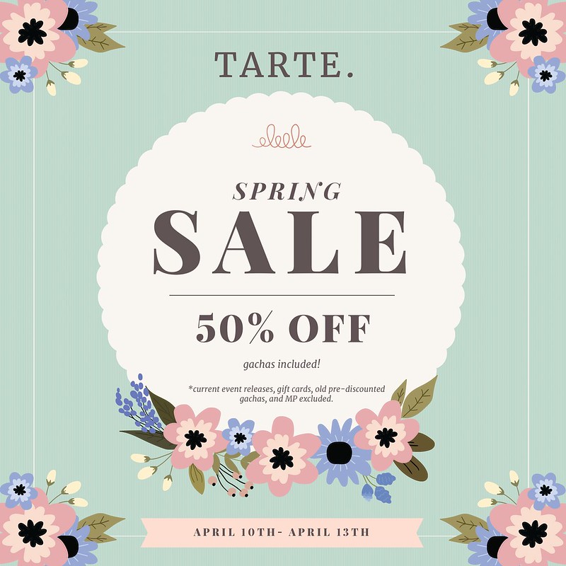 Tarte – 50% off Spring Sale