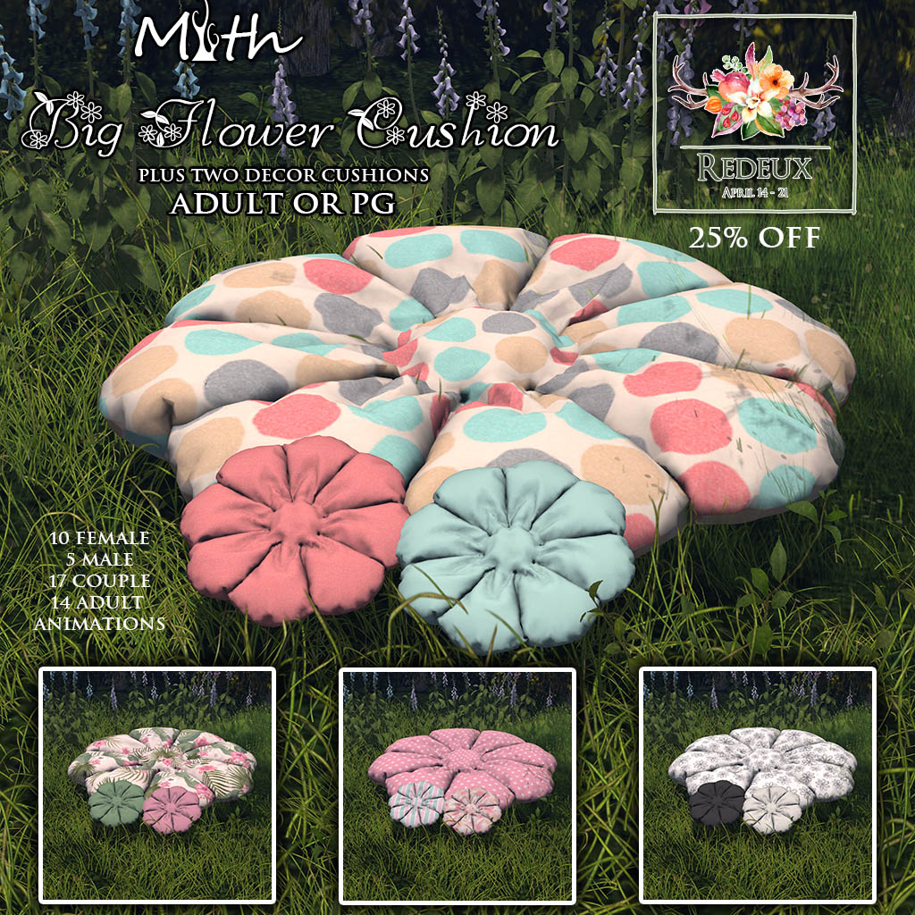 Myth – Big Flower Cushion