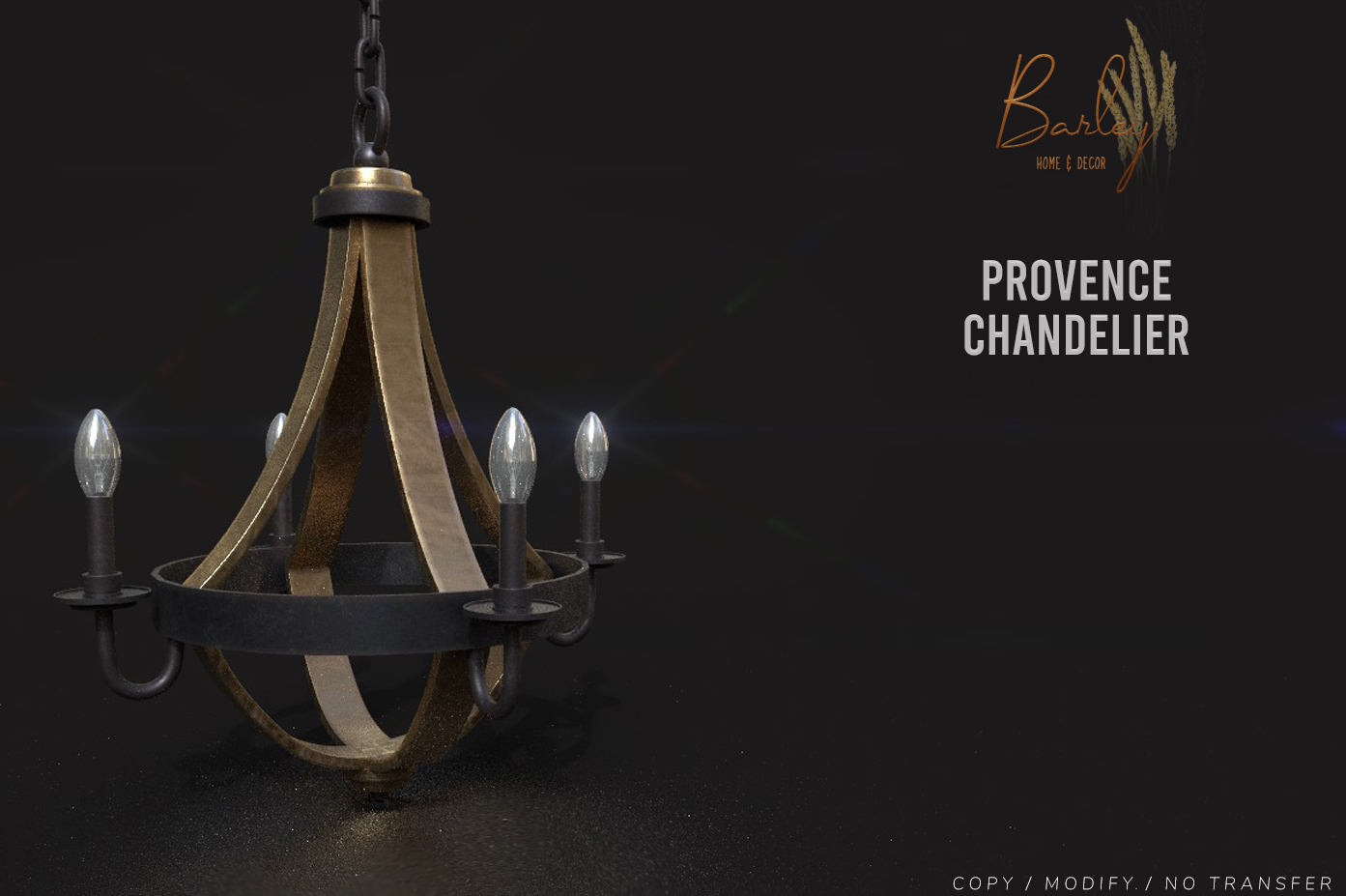 Barley Home & Decor – Provence Chandelier