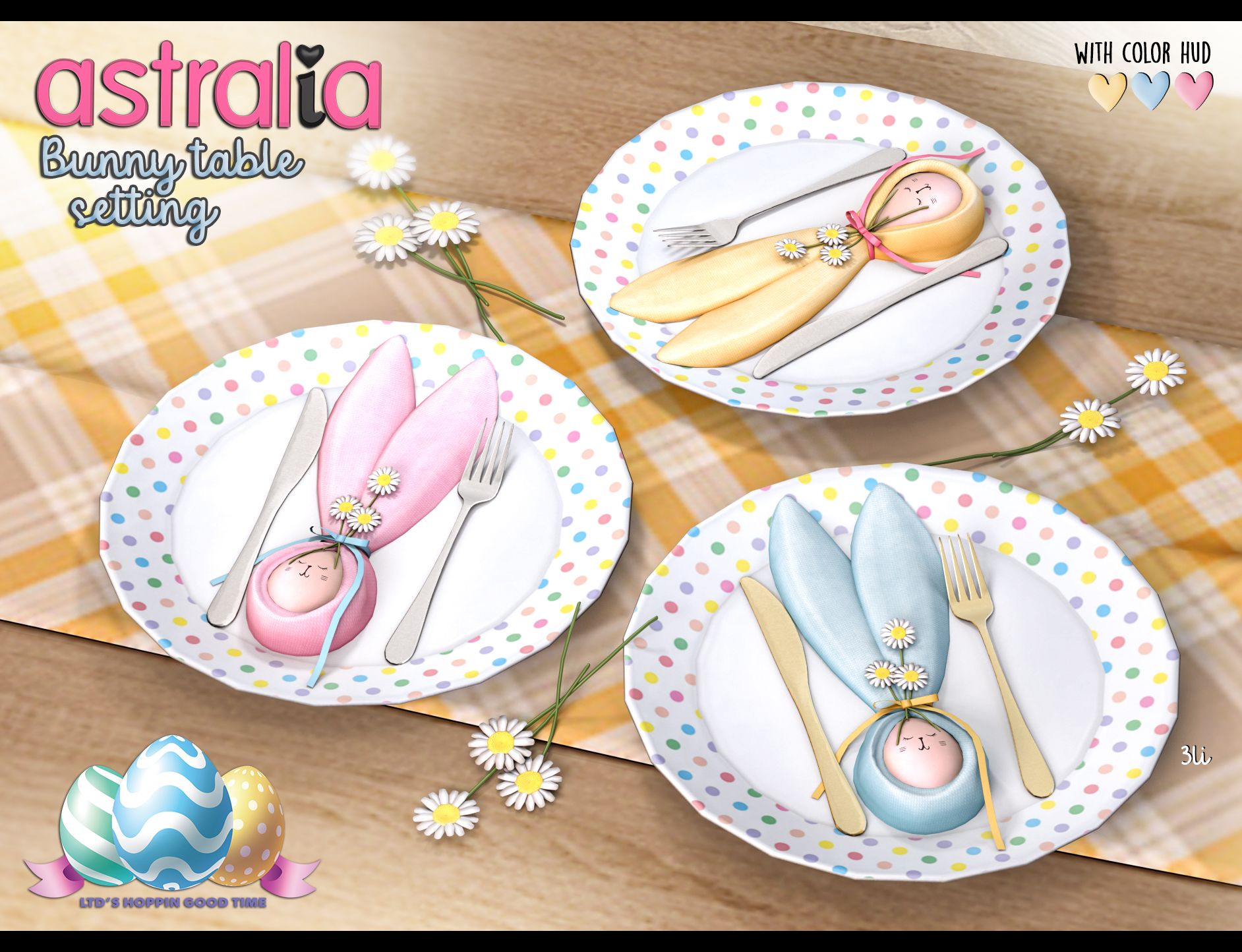 Astralia – Bunny Table Setting