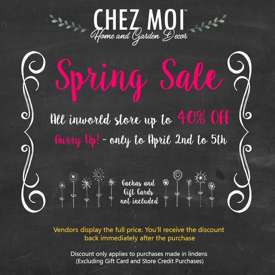 Chez Moi – Spring Sale
