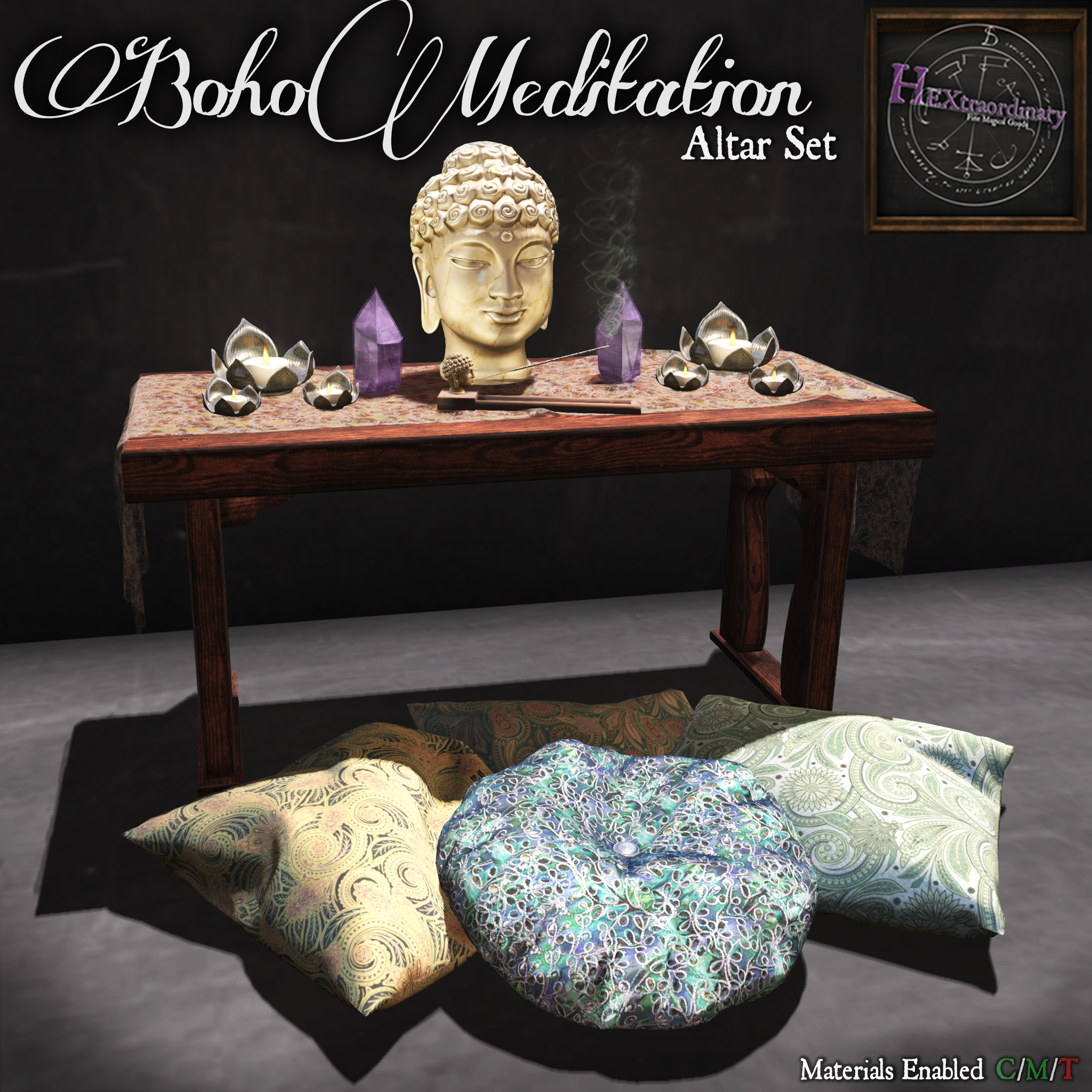 HEXtraordinary – Boho Meditation Altar Set