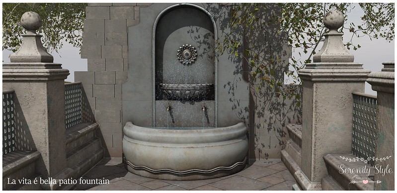 Serenity Style – La Vita é Bella Patio Fountain