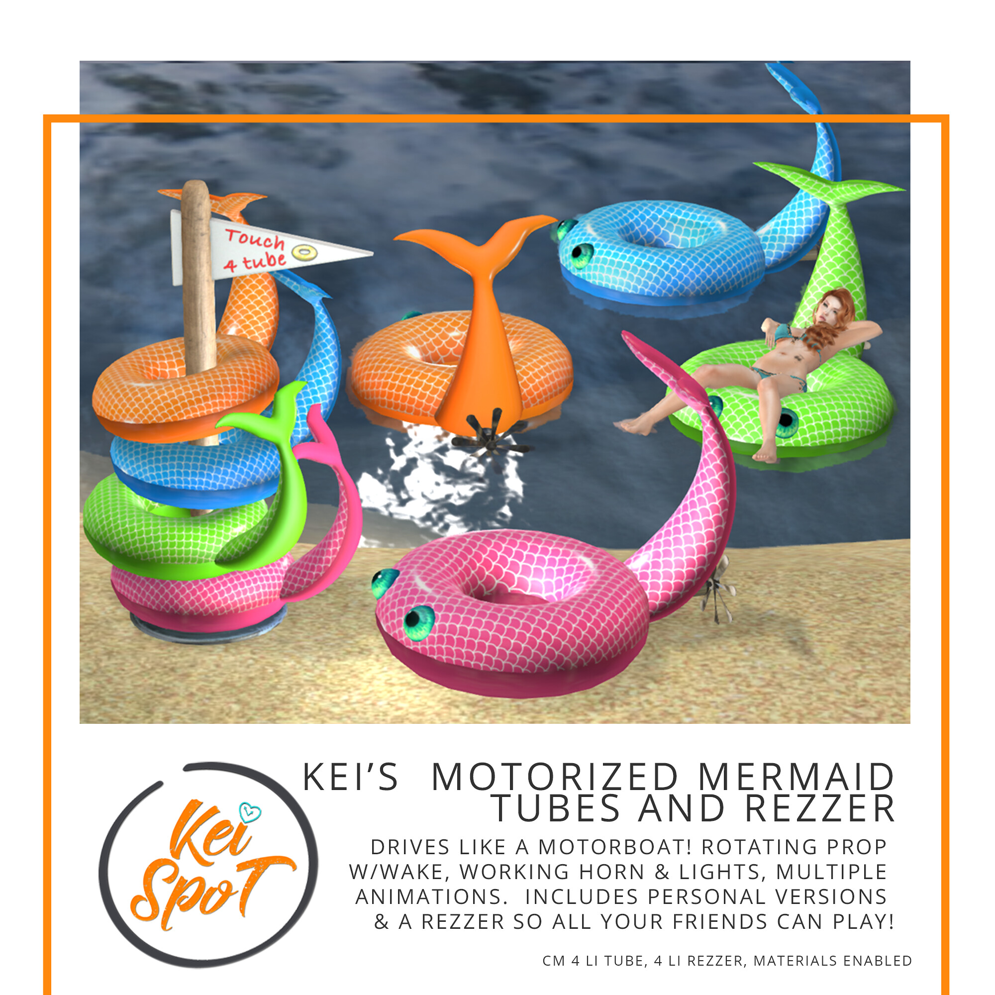 Kei Spot – Motorized Mermaid Tubes