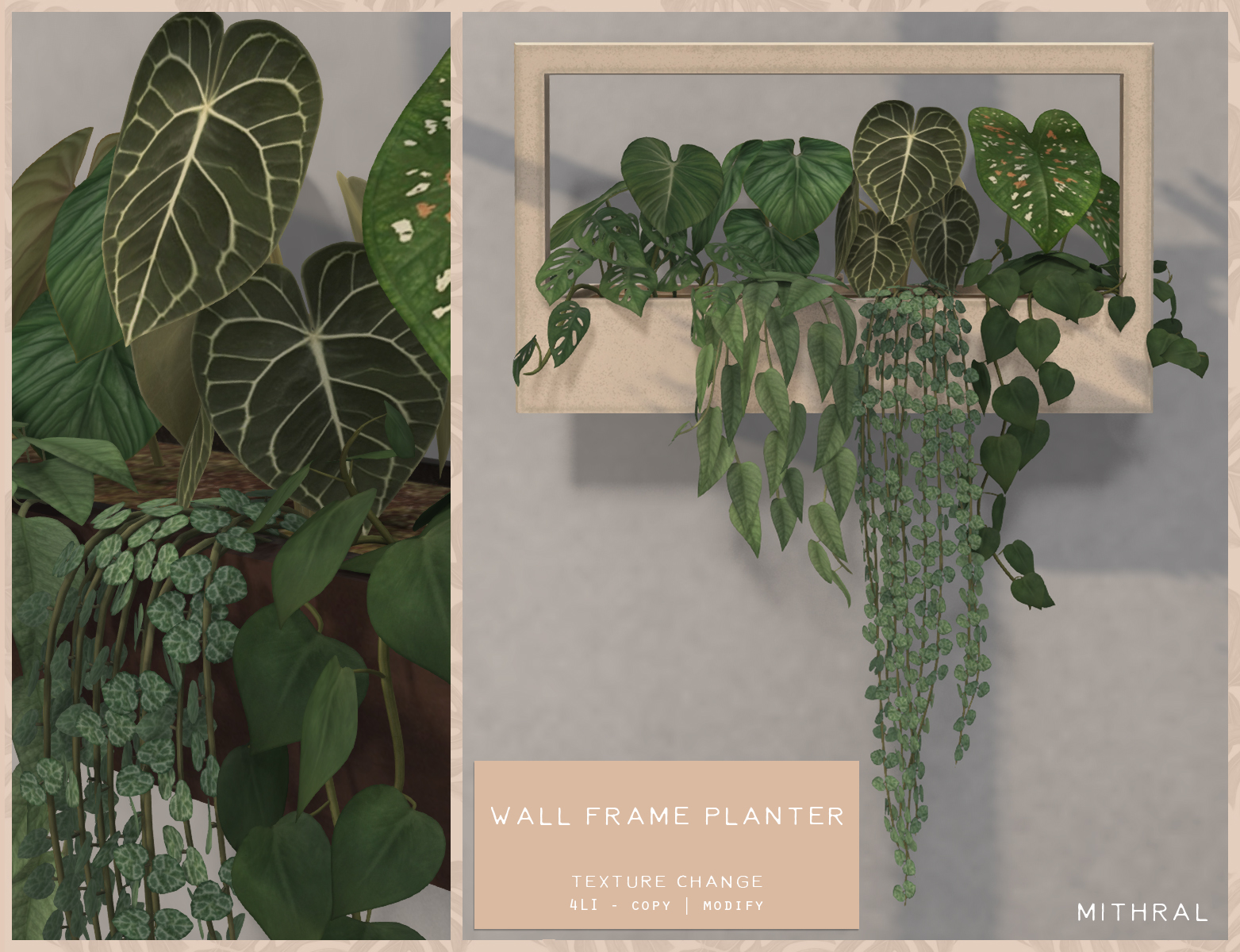 Mithral – Wall Frame Planter