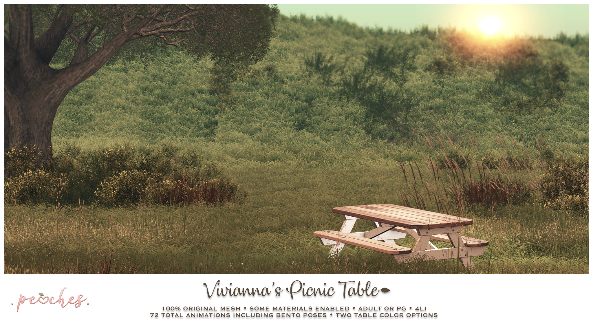 Peaches – Vivianna’s Picnic Table