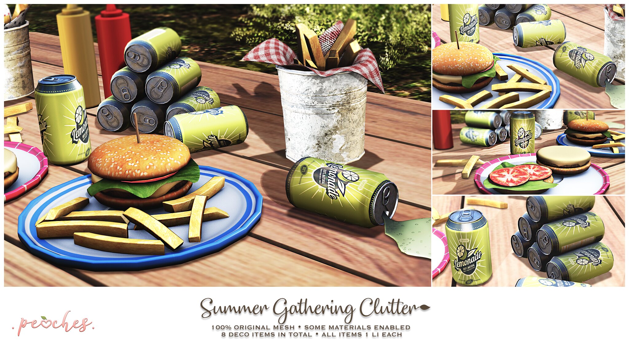 Peaches – Summer Gathering Clutter