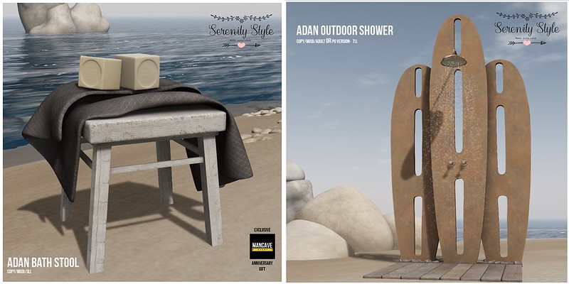 Serenity Style – Adan Outdoor shower and Bath Stool