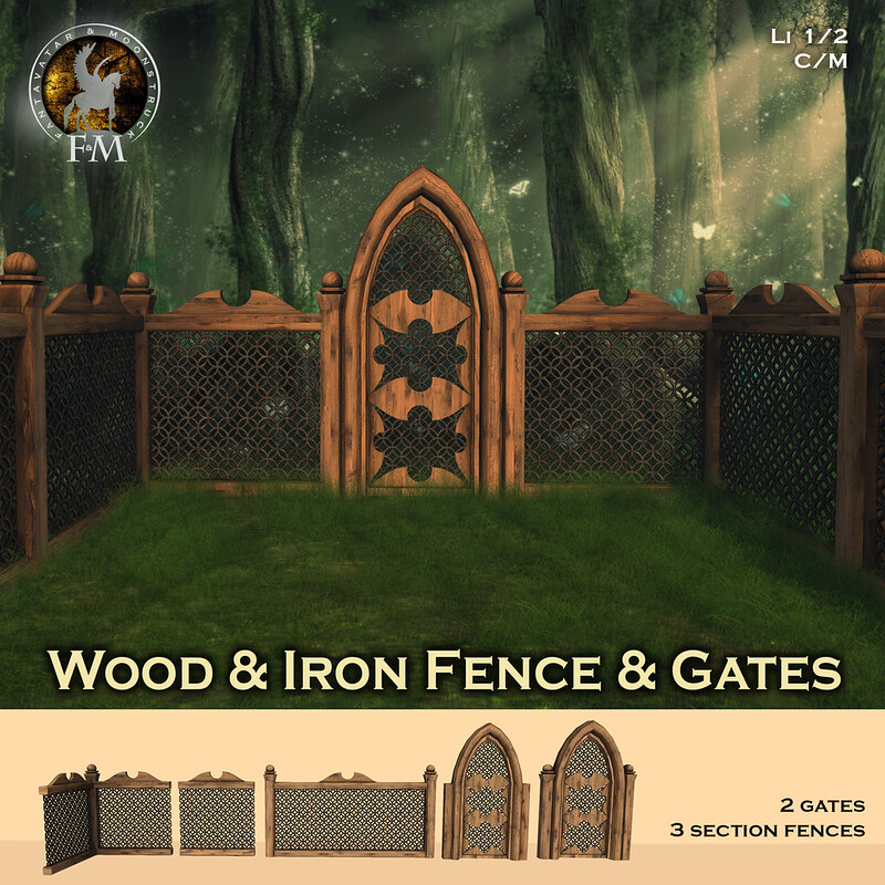 Fantavatar & Moonstruck – Wood & Iron Fence and Gate