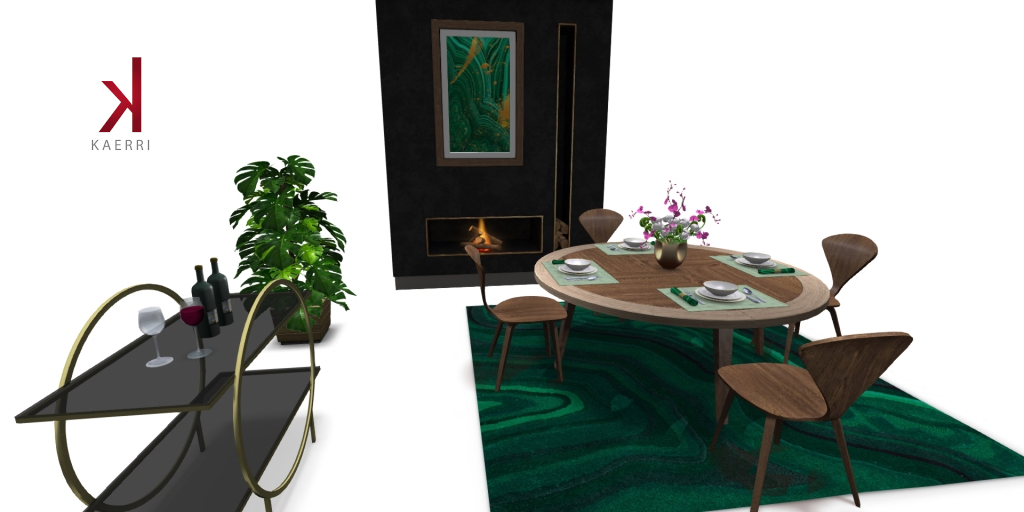 Kaerri – Malachite Dining Set