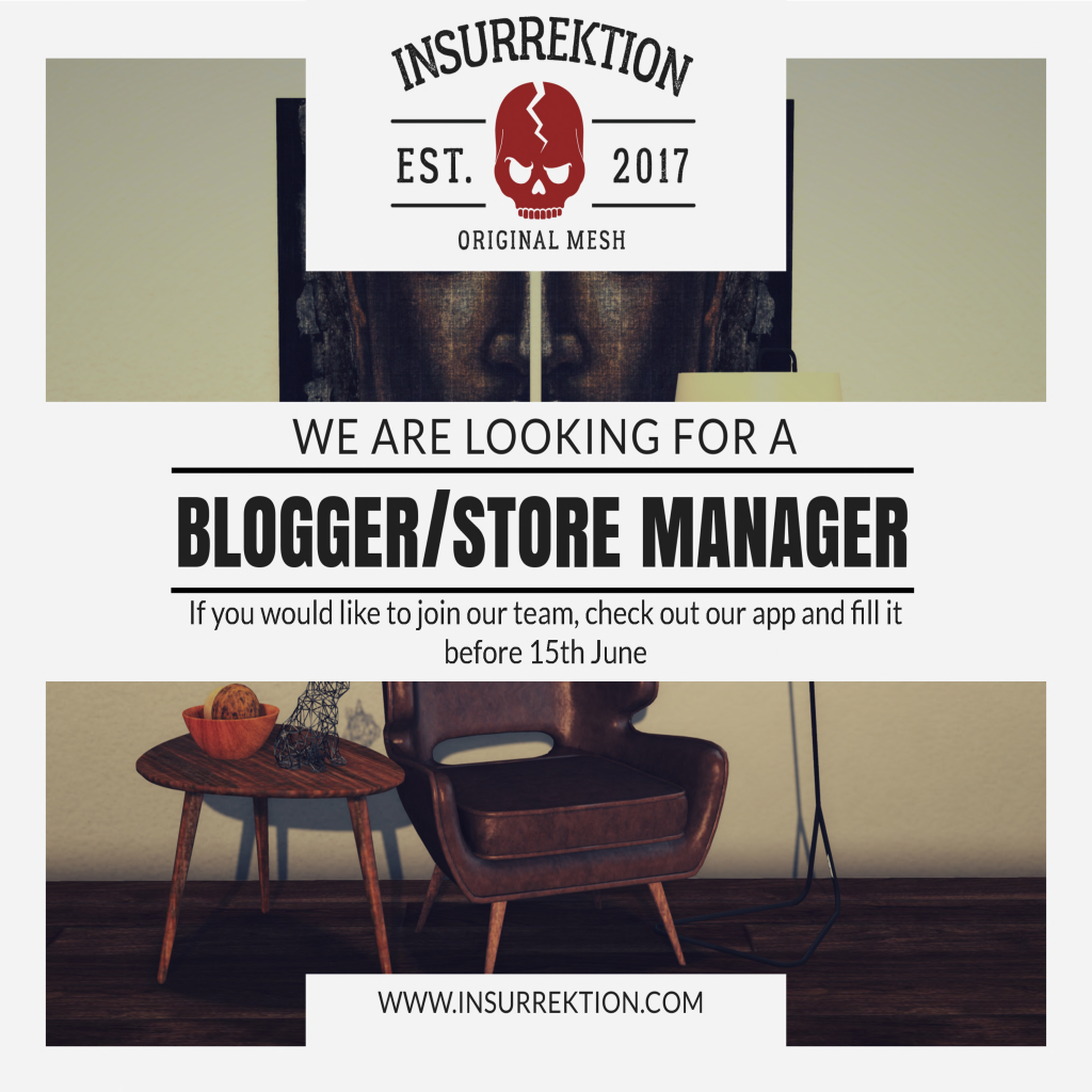 Blogger Store Manager Hiring
