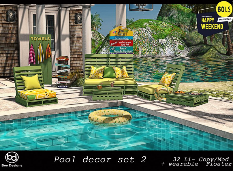 Bee Designs – Pool Decor Set 2