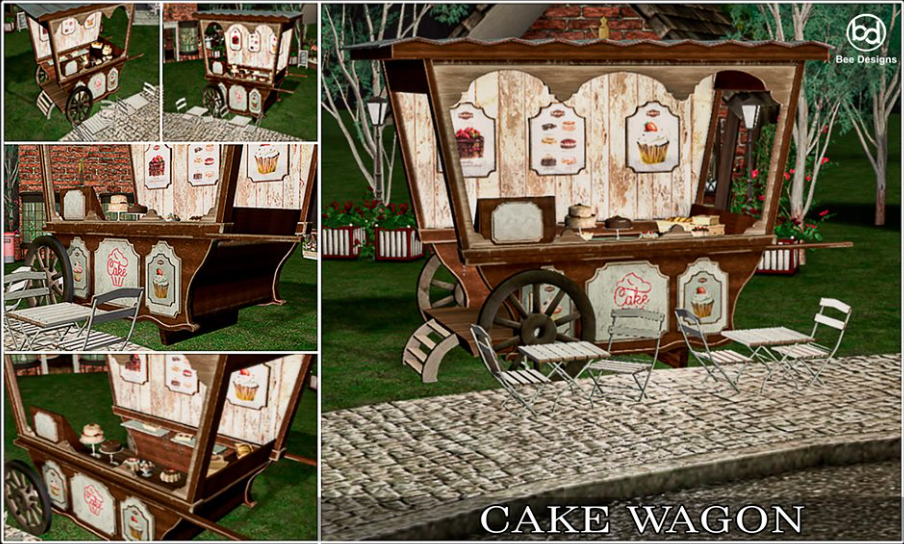 Bee Designs – Cake Wagon Gacha and Patisserie Wall Decor Gacha