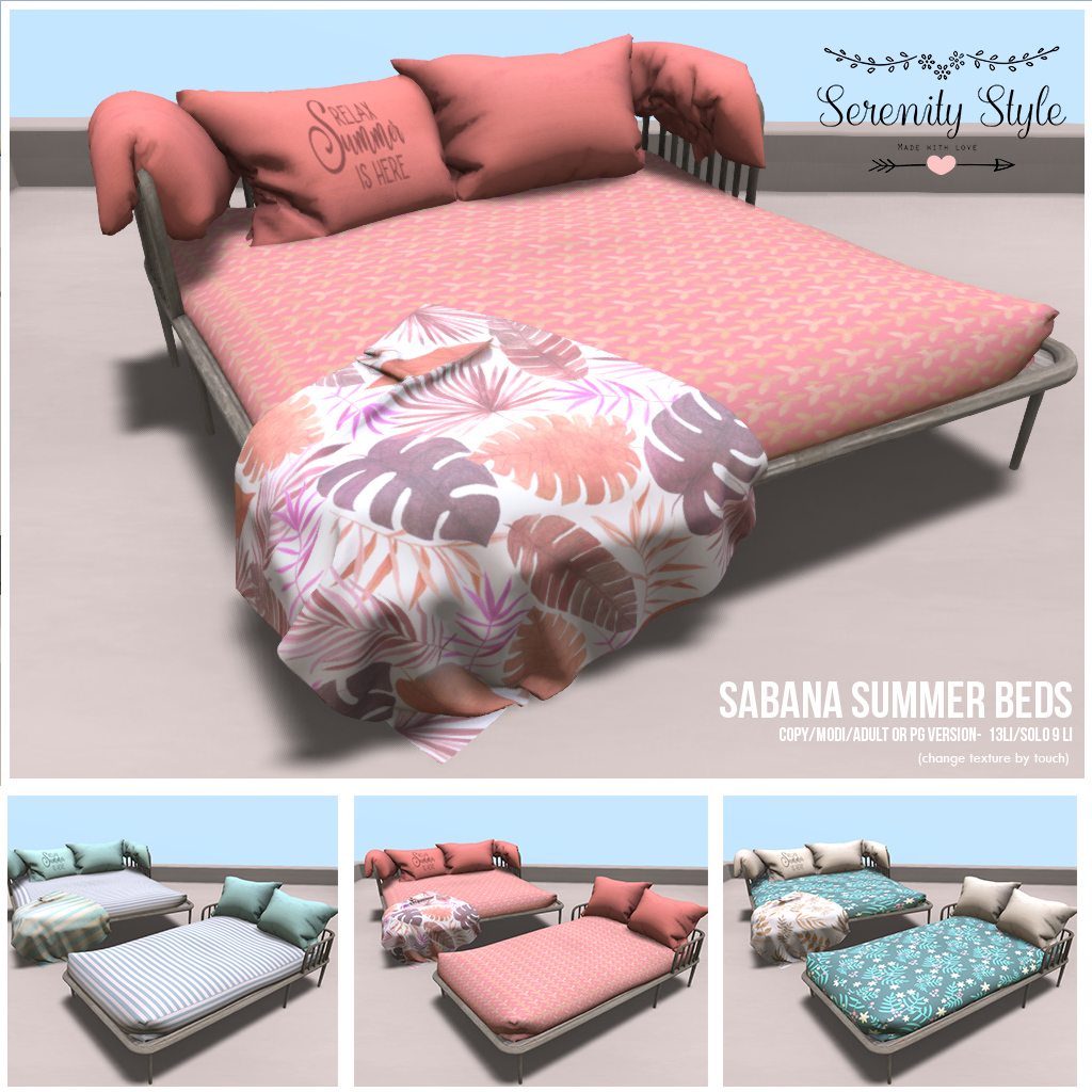 Serenity Style – Sabana Summer Beds