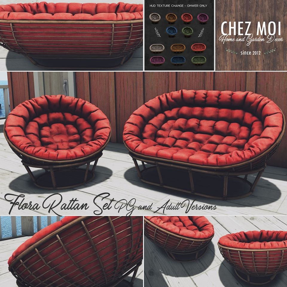 Chez Moi – Flora Rattan Set