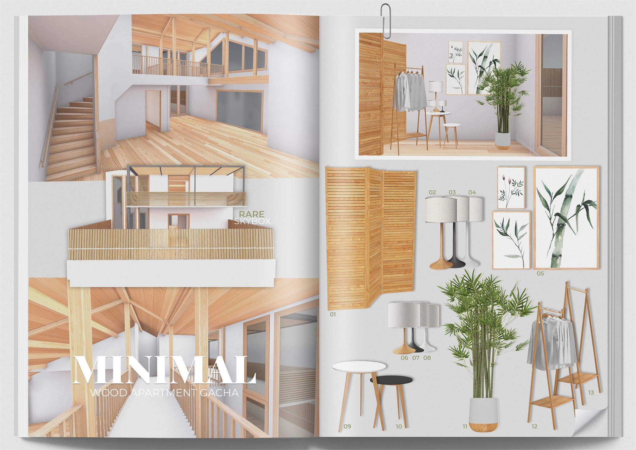 Minimal – Wood Apartment Gacha
