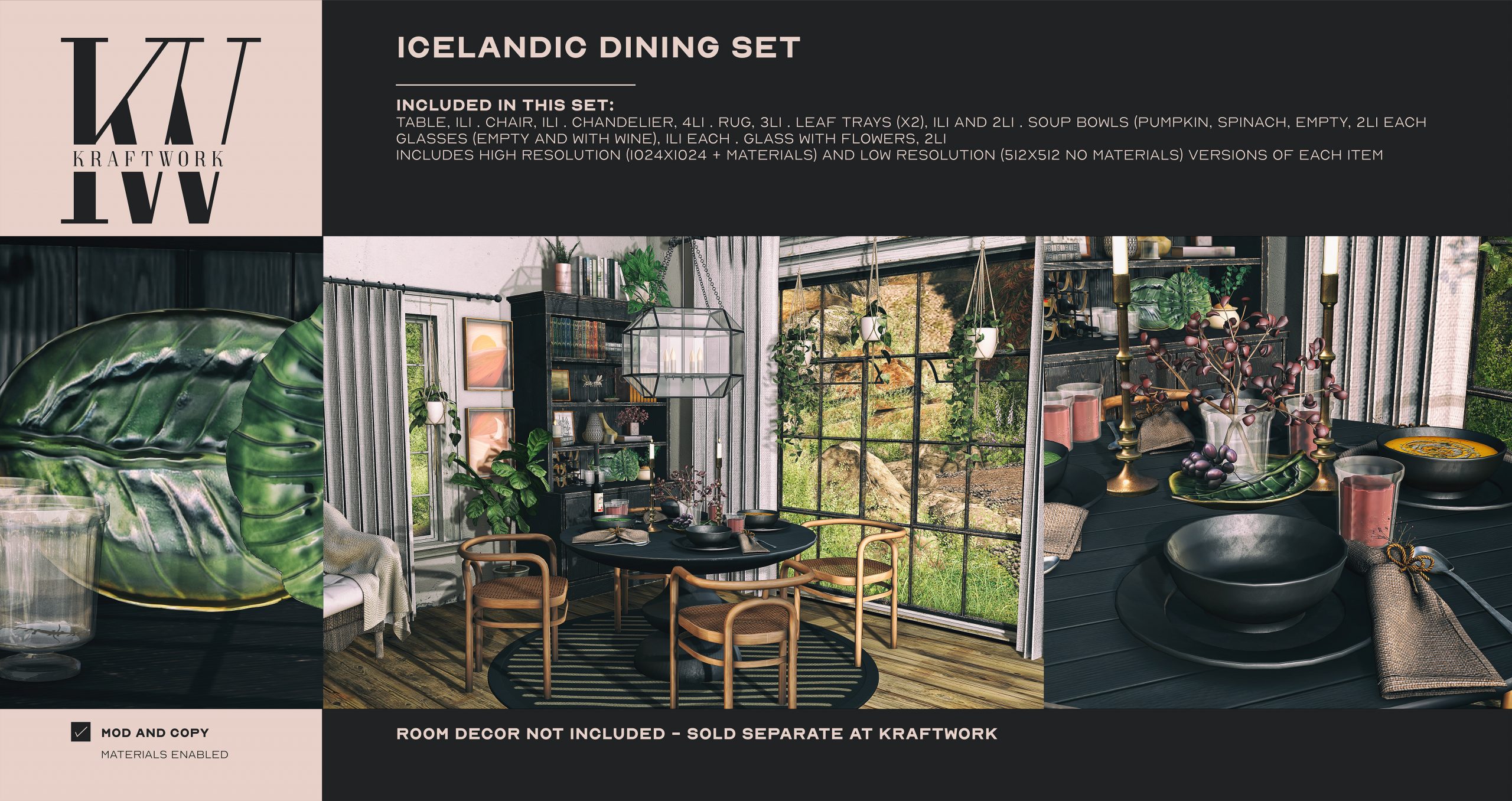 Kraftwork – Icelandic Dining Set