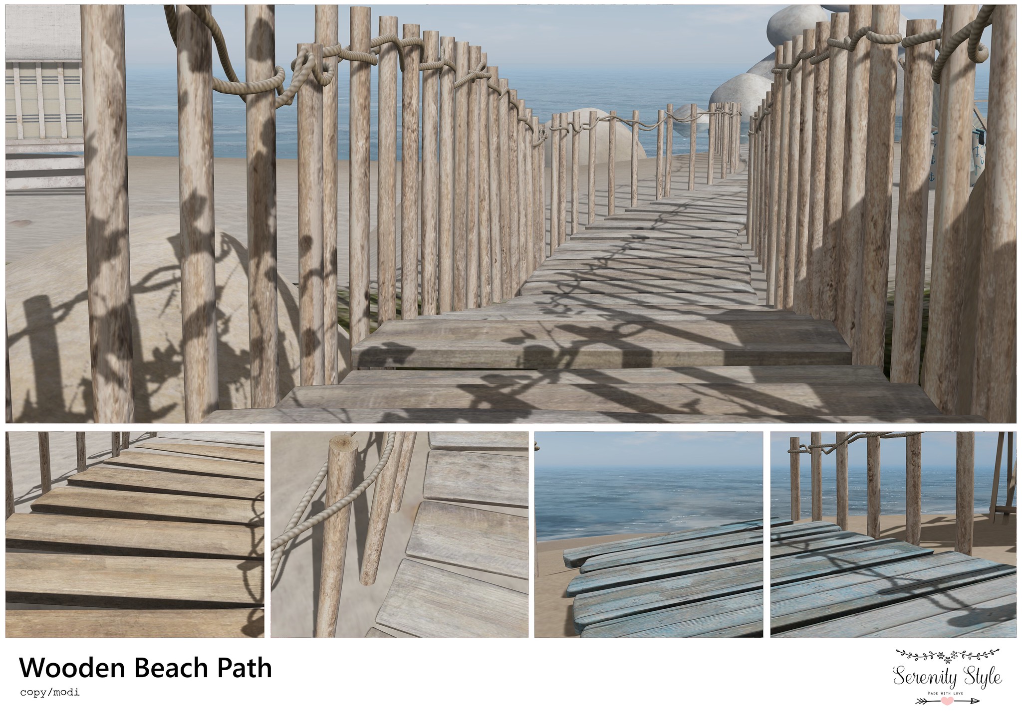 Serenity Style – Wooden Beach Path
