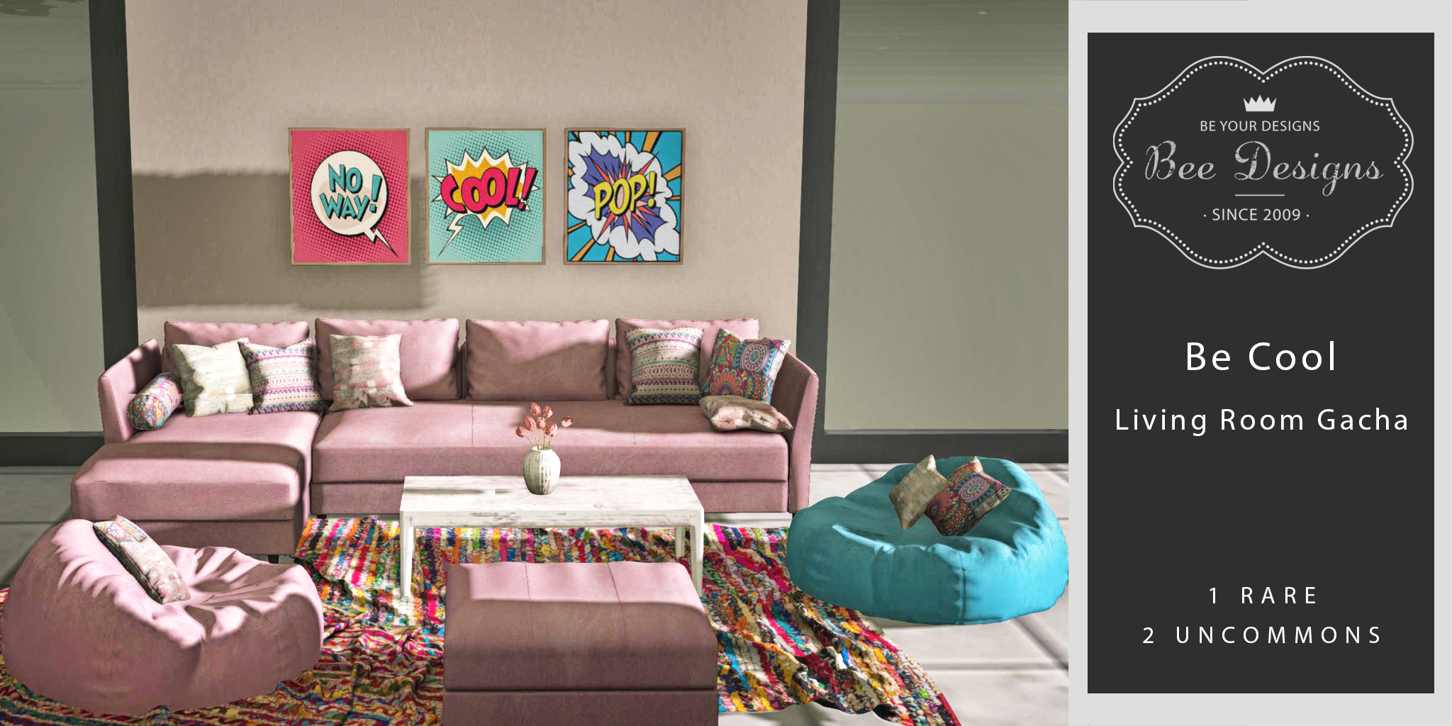 Bee Designs – Be Cool Living Room Gacha