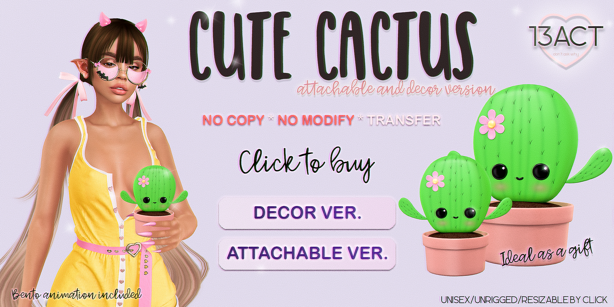 13Act – Cute Cactus