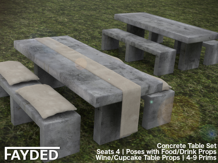 Fayded – Concrete Table Set