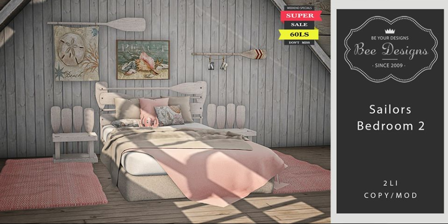 Bee Designs – Sailors Bedroom 2, Sayuri Bedroom  and Fleur Set
