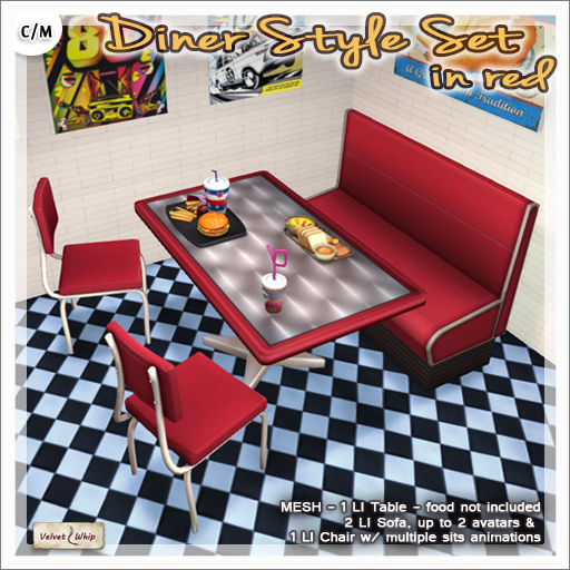 Velvet Whip – Diner Style Set