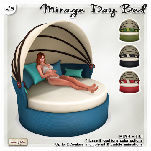 Velvet Whip – Mirage Day Bed
