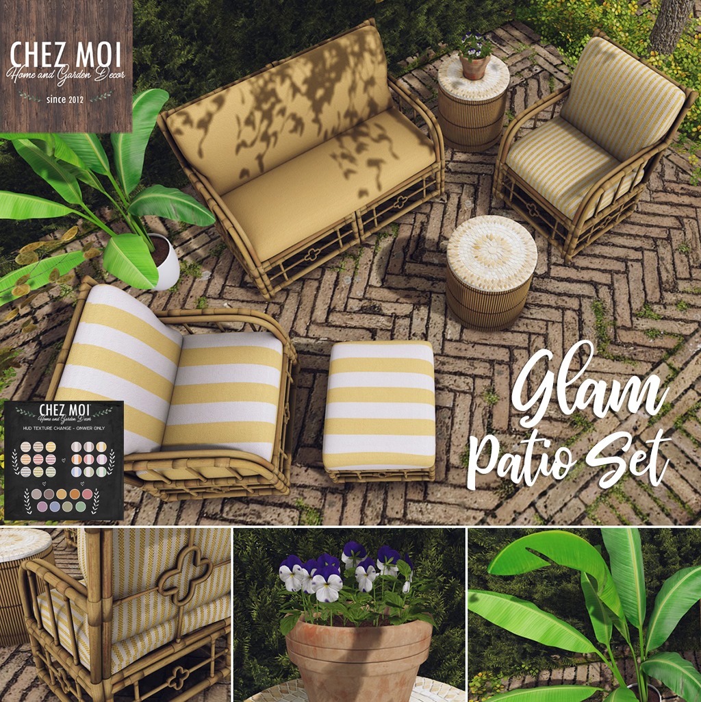 Chez Moi – Glam Patio Set