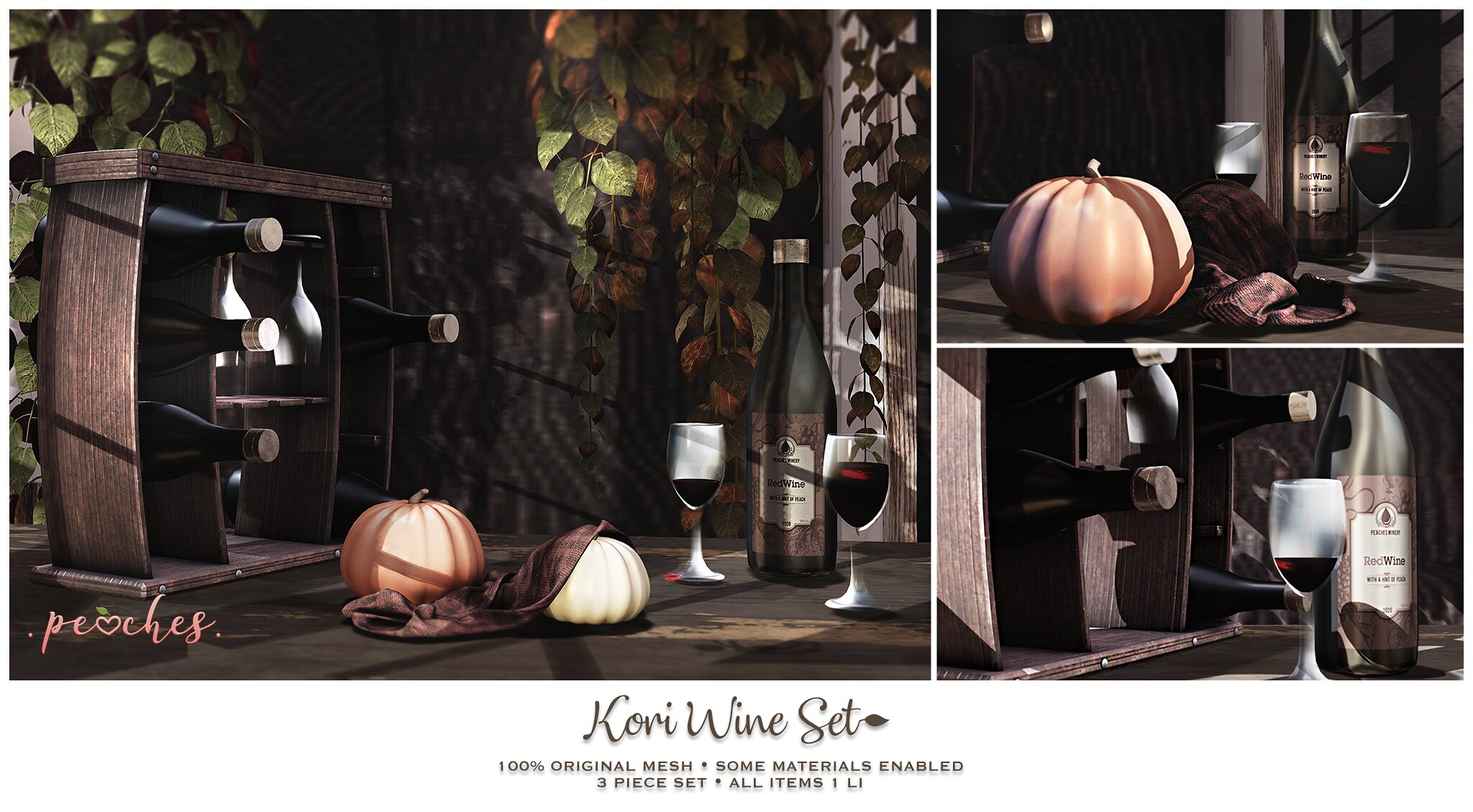 Peaches – Kori Wine Set