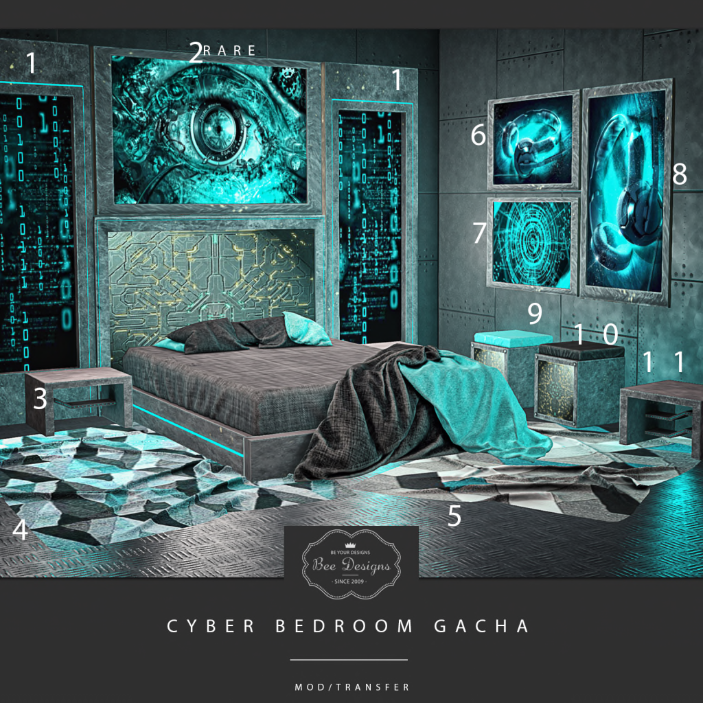 Bee Designs – Cyber Bedroom Gacha