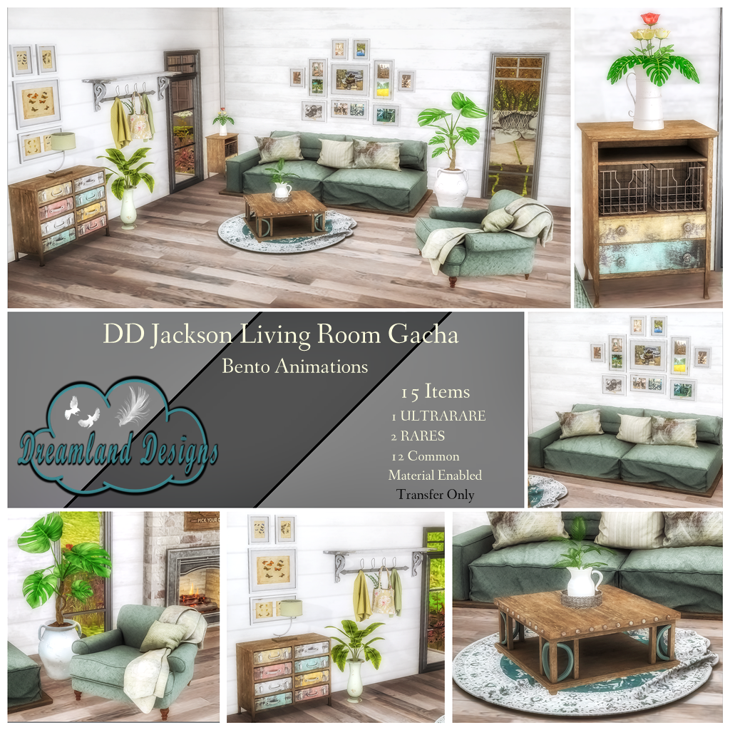Dreamland Designs – Jackson Living Room Gacha