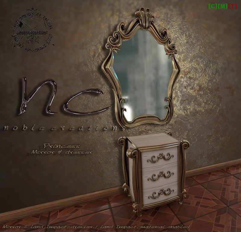 Noble Creations – Princess Mirror & Dresser