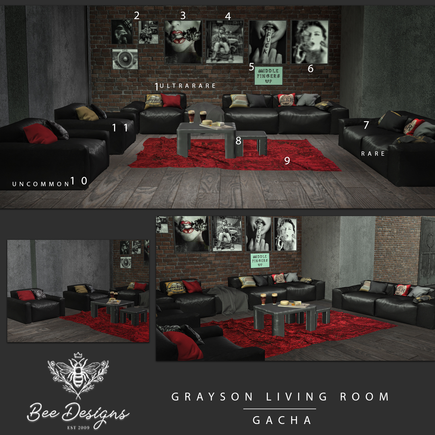 Bee Designs – Grayson Living Room
