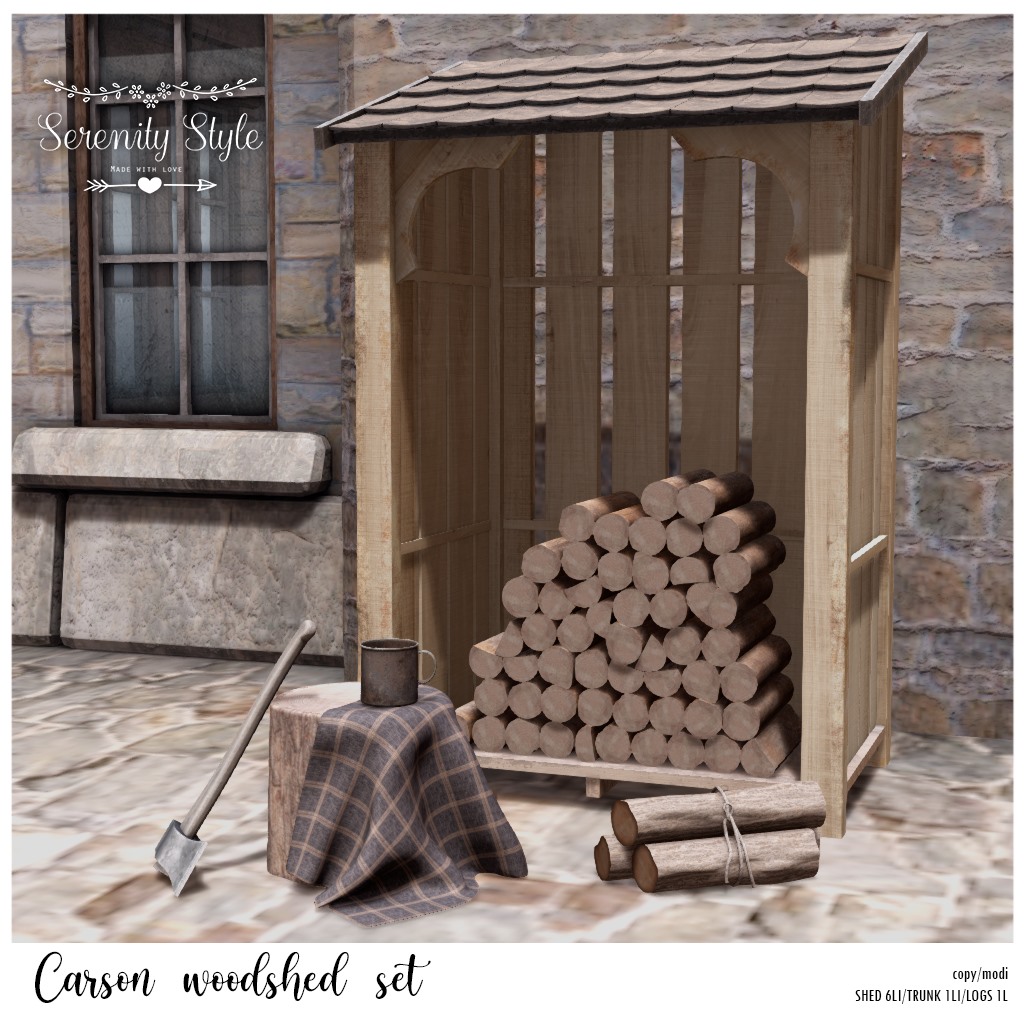 Serenity Style – Carson Woodshed Set