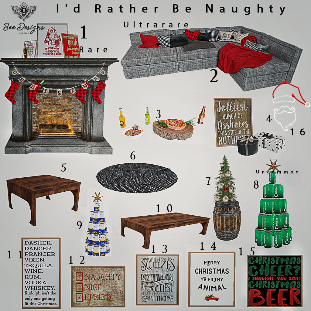 Bee Designs – I’d Rather Be Naughty Gacha Set